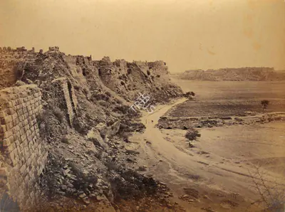 Samuel Bourne (Photographer), Ruins of Tughlaqabad Fort, Delhi, 1865, Antiquarian Photograph