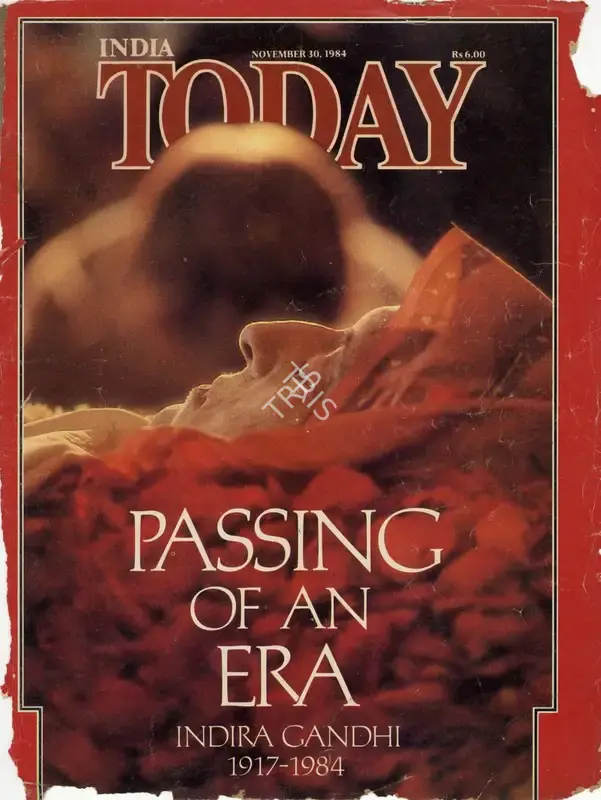 Aroon Purie (Editor), Passing of an Era, 1984, Magazine