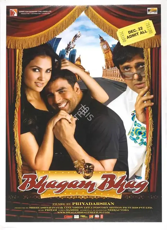 Priyadarshan (Director), Bhagam Bhag, 2006, Full Sheet Poster