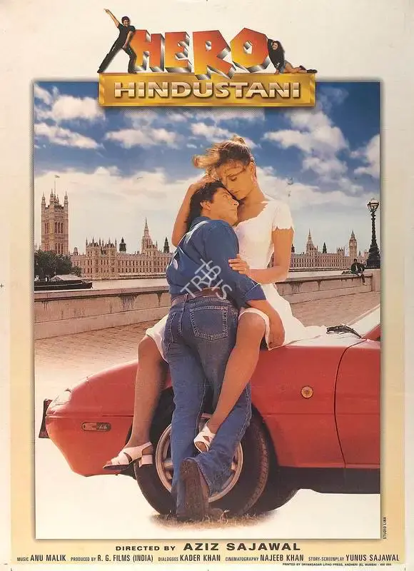 Aziz Sajaawal (Director), Hero Hindustani, 1998, Full Sheet Poster