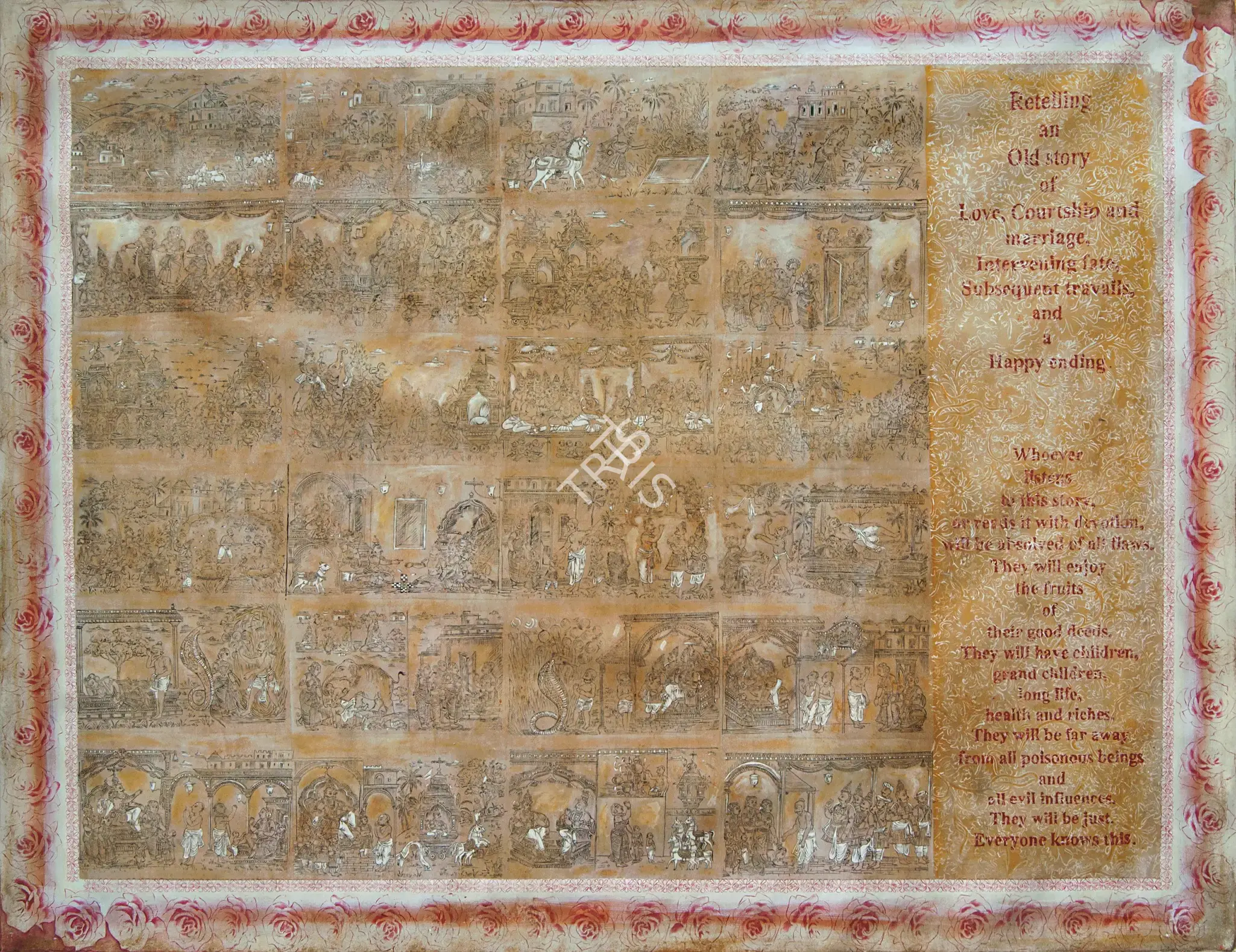V. Ramesh (Artist), Retelling an old story, 2002, Painting