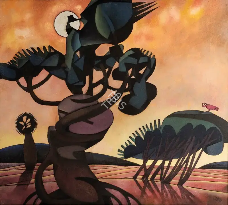 Prokash Karmakar (Artist), Landscape, 2001, Painting