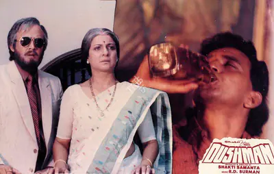 Shakti Samanta (Producer), Dushman, 1990, Lobby Card