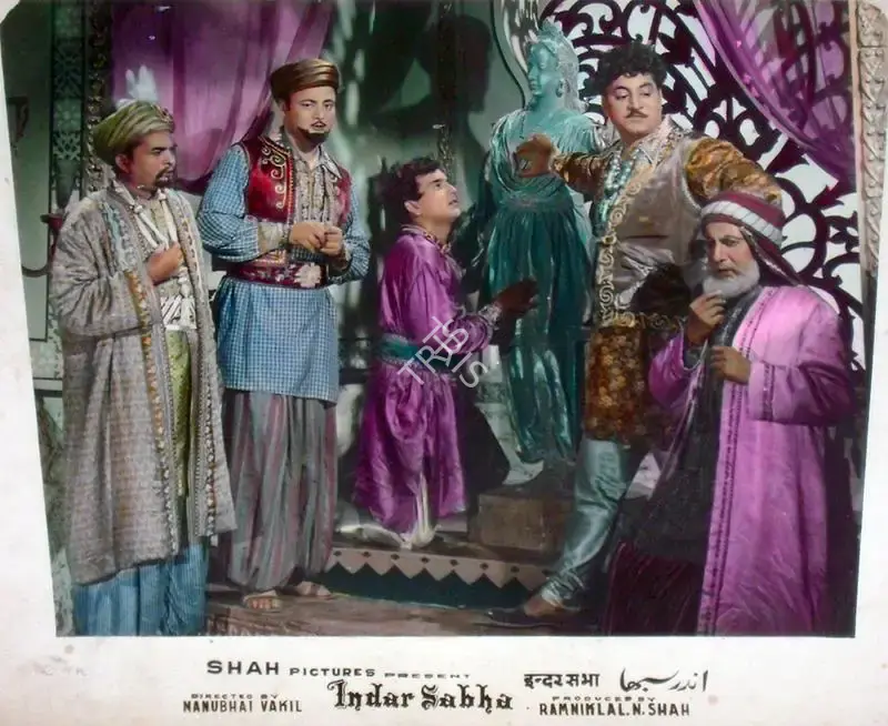 Ramniklal N. Shah (Producer), Indar Sabha, 1956, Lobby Card