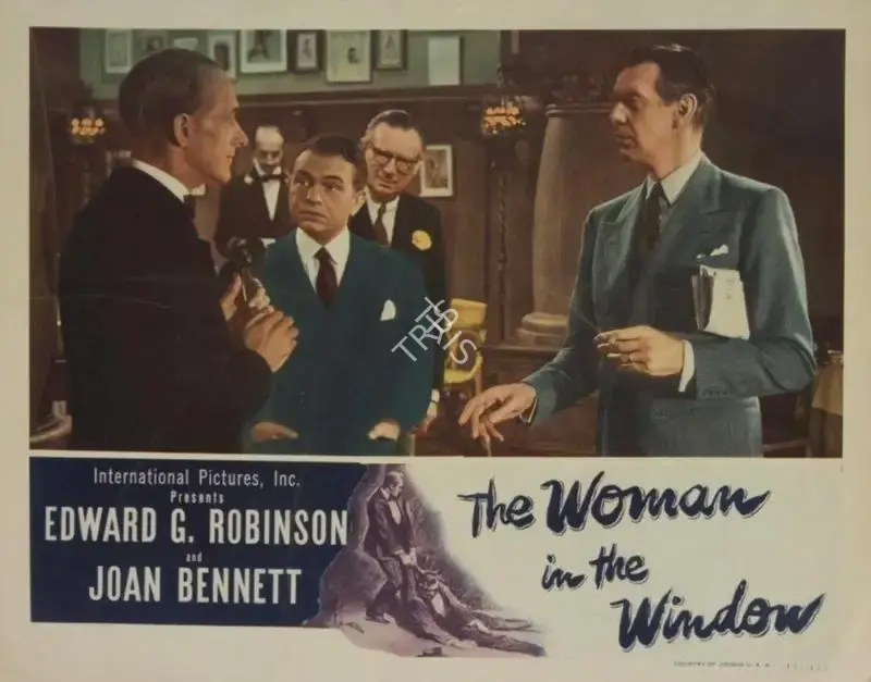 Milton R. Krasner (Cinematographer), The Woman in the Window, 1944, Lobby Card
