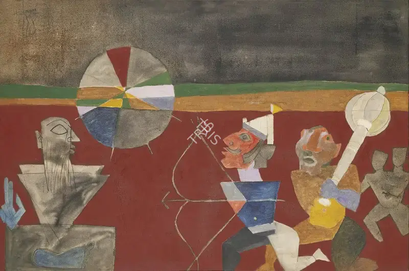 Husain, M.F. (Artist). Mahabharata Series, 1971 | Painting, Pu.Mum/25.09.25, 2025 · Pundole