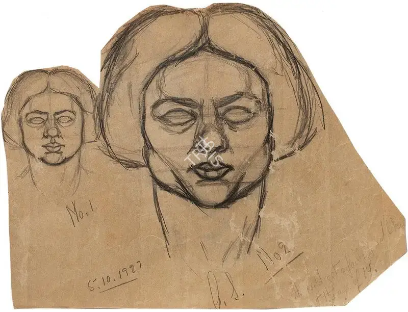Amrita Sher-Gil (Artist), Untitled, 1927, Drawing