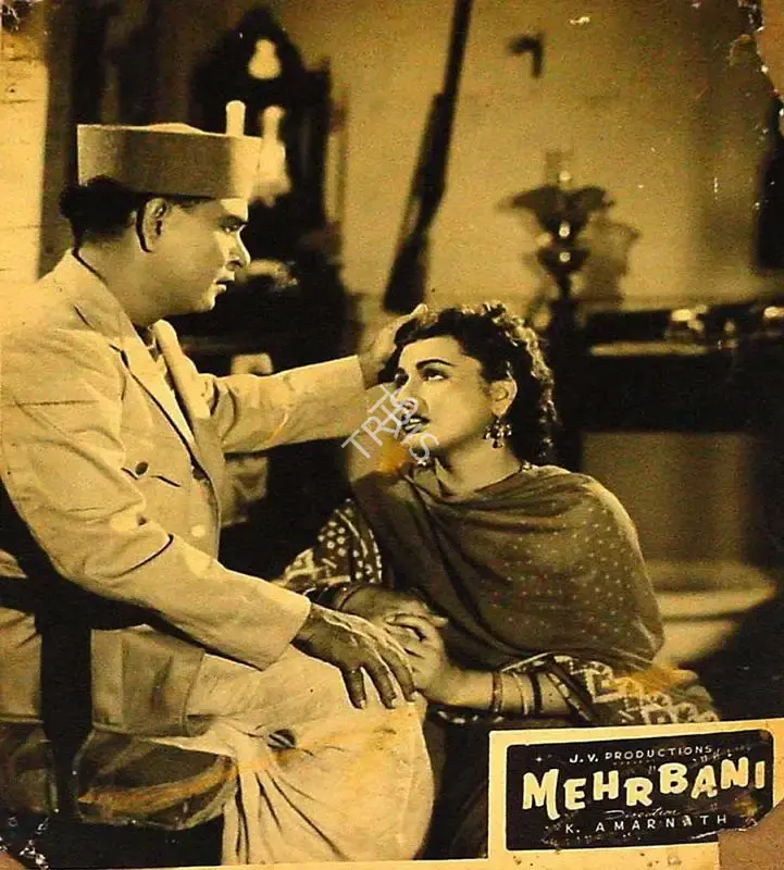 K. Amarnath (Director), Mehrbani, 1950, Lobby Card