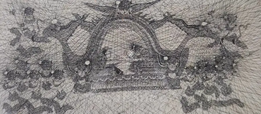 K. Ramanujam (Artist), Palanquin, Drawing