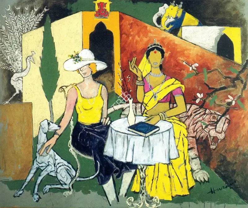 Jogen Chowdhury (Artist), Self Portrait, 1989, Painting