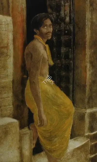 Satish Gupta (Artist), Brahmin Boy, 1990, Painting