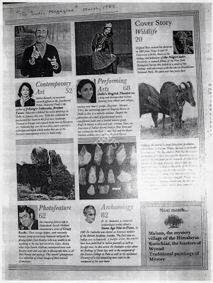 Indira Ramesh (Writer), Jehangir Sabavala, broken tones, 1988, Newspaper Clipping
