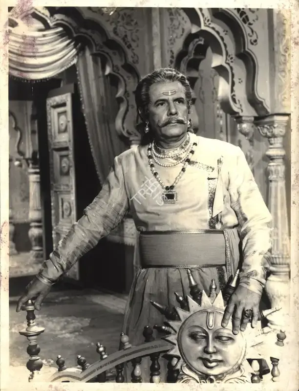 Sohrab Modi (Producer), Raj Hath, 1956, Photographic Still