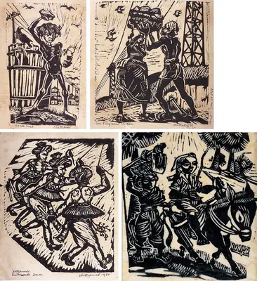 Chittaprosad (Artist), Gone Mad, 1968, Graphic Art