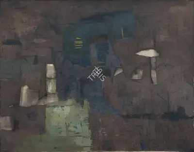 Ramkumar (Artist), Landscape, 1962, Painting