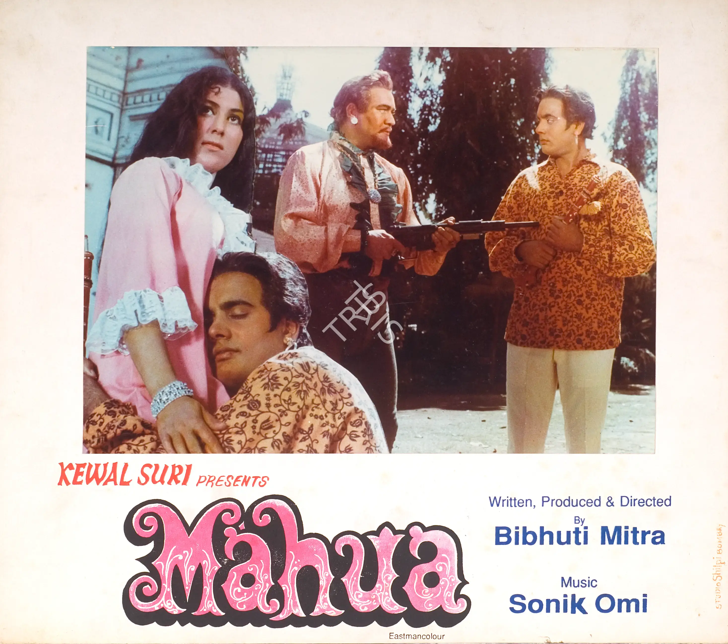 Bibhuti Mitra (Producer), Mahua, 1969, Photographic Still Mounted on Lobby Card