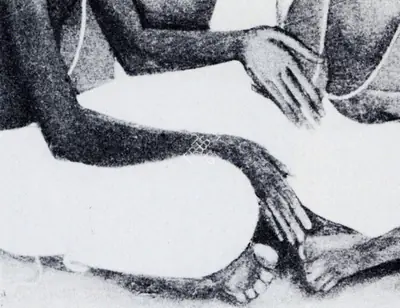 Amrita Sher-Gil (Artist), Detail of Brahmachari, 1937, Painting