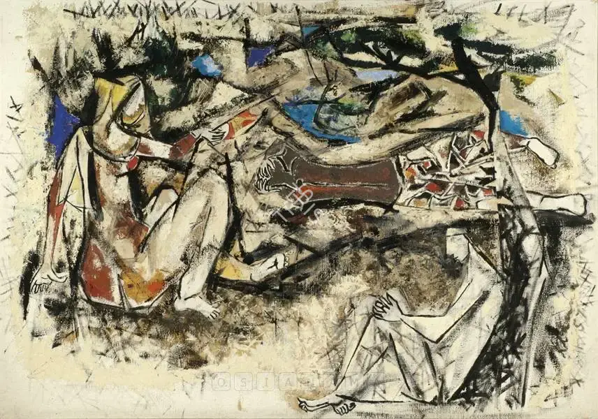 Krishen Khanna (Artist), Untitled, 1957, Painting