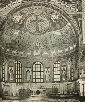 Unknown (Artist), Apse Mosaic, 0550, Mosaic