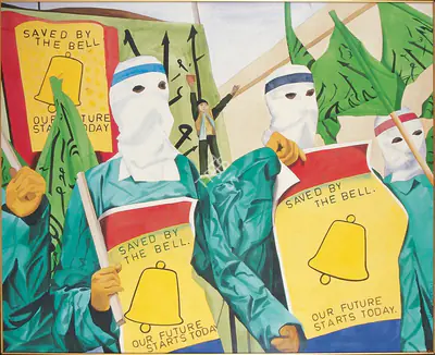 Shibu Natesan (Artist), Saved by the Bell, 2002, Painting