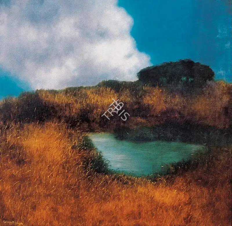 Paramjit Singh (Artist), Landscape, 1985, Painting