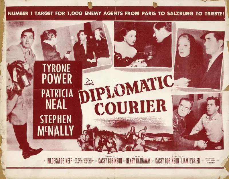 Henry Hathaway (Director), Diplomatic Courier, 1952, Handbill