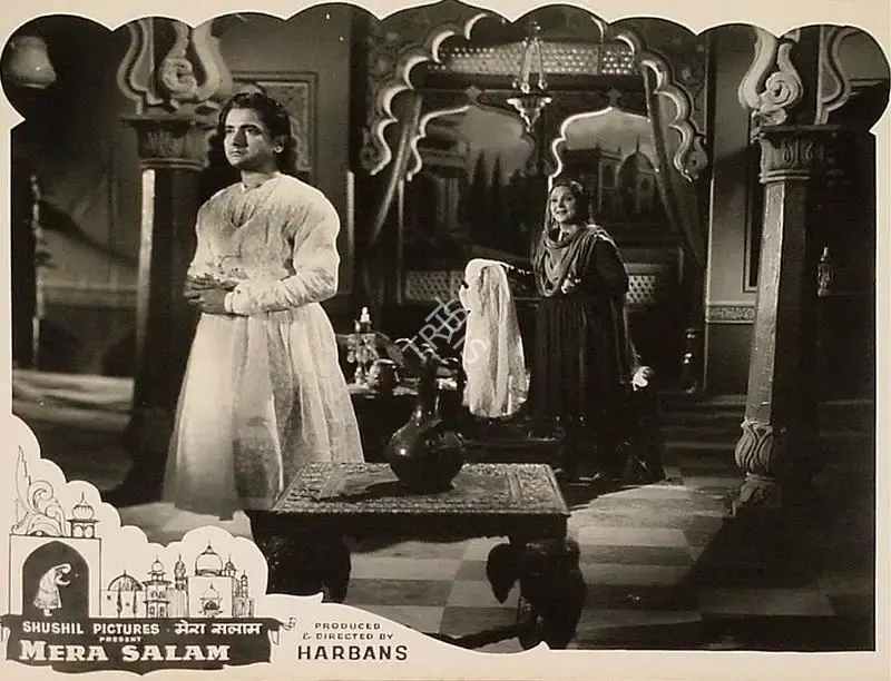 Harbans (Producer), Mera Salam, 1957, Lobby Card