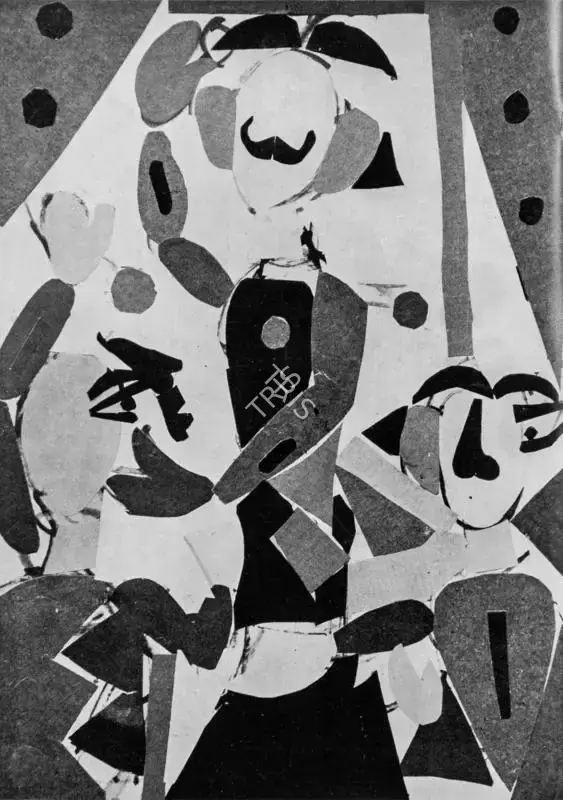 Benode Behari Mukherjee (Artist), Composition, Collage 