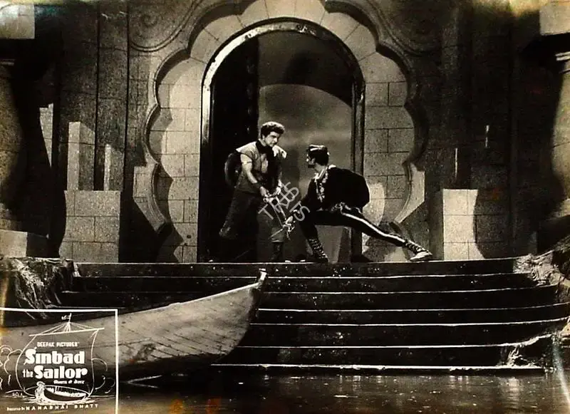 Nanabhai Bhatt (Director), Sinbad Jahaaji, 1952, Lobby Card