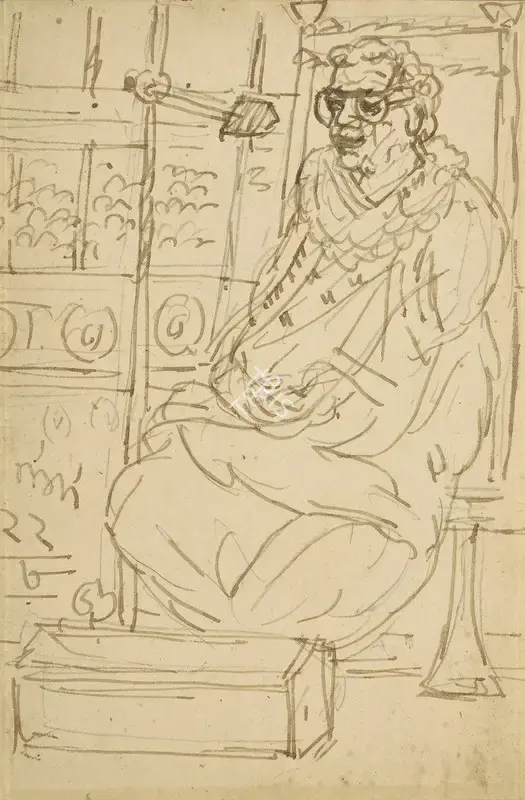 Nandalal Bose (Artist), Untitled, 1922, Drawing