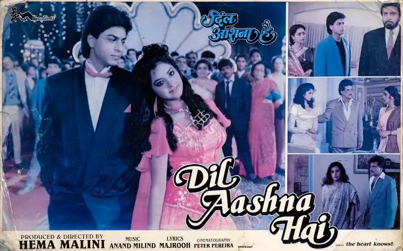 Hema Malini (Producer), Dil Aashna Hai, 1991, Lobby Card