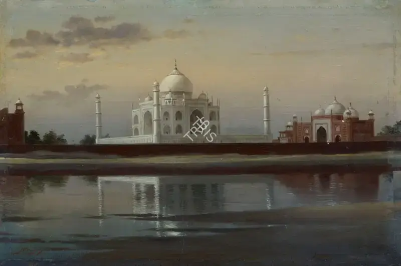 Gangooly, J.P. (Artist). Untitled (The Taj at Early Morning), n.d. | Painting, Ch.NeY/25.03.26, 2026 · Christie's