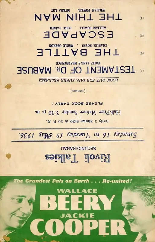 Richard Boleslawski (Director), O'Shaughnessy's Boy, 1935, Handbill