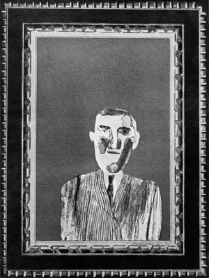 David Hockney (Artist), Picture of a Portrait of a Ticket Taker in a Silver Frame, 1965, Graphic Art