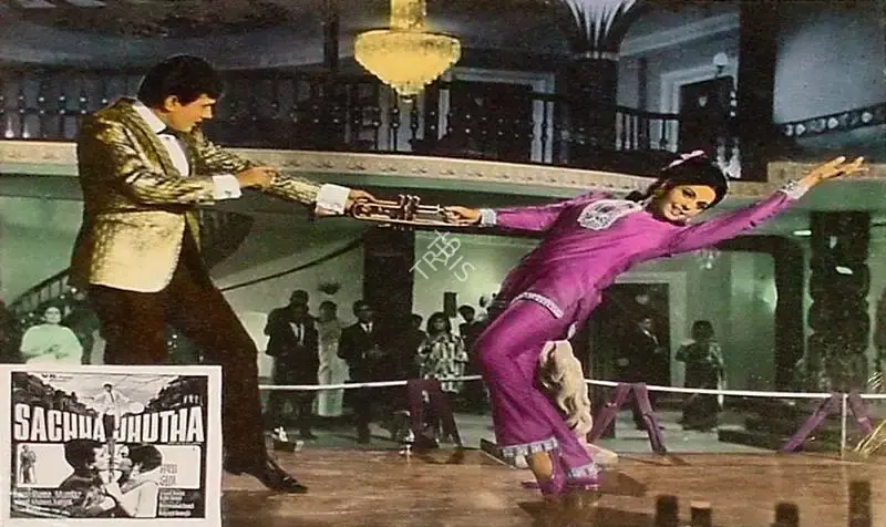 Rajni Desai (Producer), Sachaa Jhutha, 1970, Lobby Card