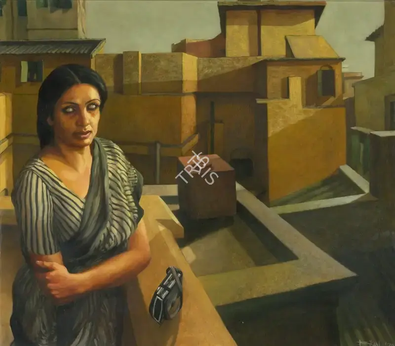 Bhattacharjee, Bikash (Artist). And The Twilight, 1979 | Painting, So.NeY/19.03.14, 2014 · Sotheby's