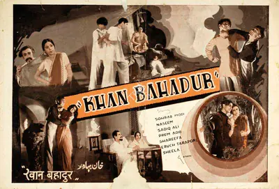 Sohrab Modi (Director), Khan Bahadur, 1937, Handbill