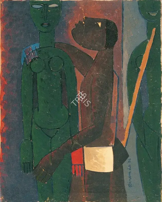 Biren De (Artist), Mother, 1956, Painting
