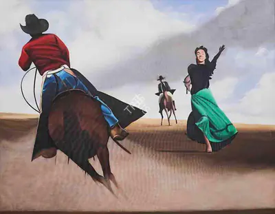 Shibu Natesan (Artist), The Wild heart, 2002, Painting