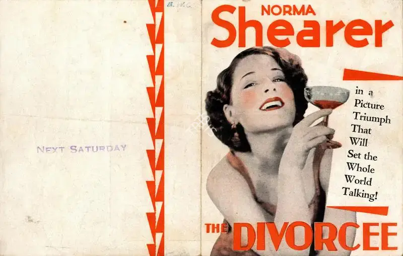 Robert Z. Leonard (Director), The Divorcee, 1930, Handbill