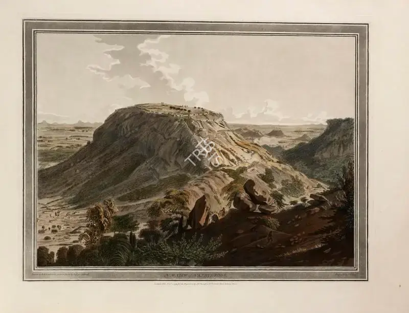 John William Edy (Engraver), North-West view of Nandy-Droog, 1793, Engraving