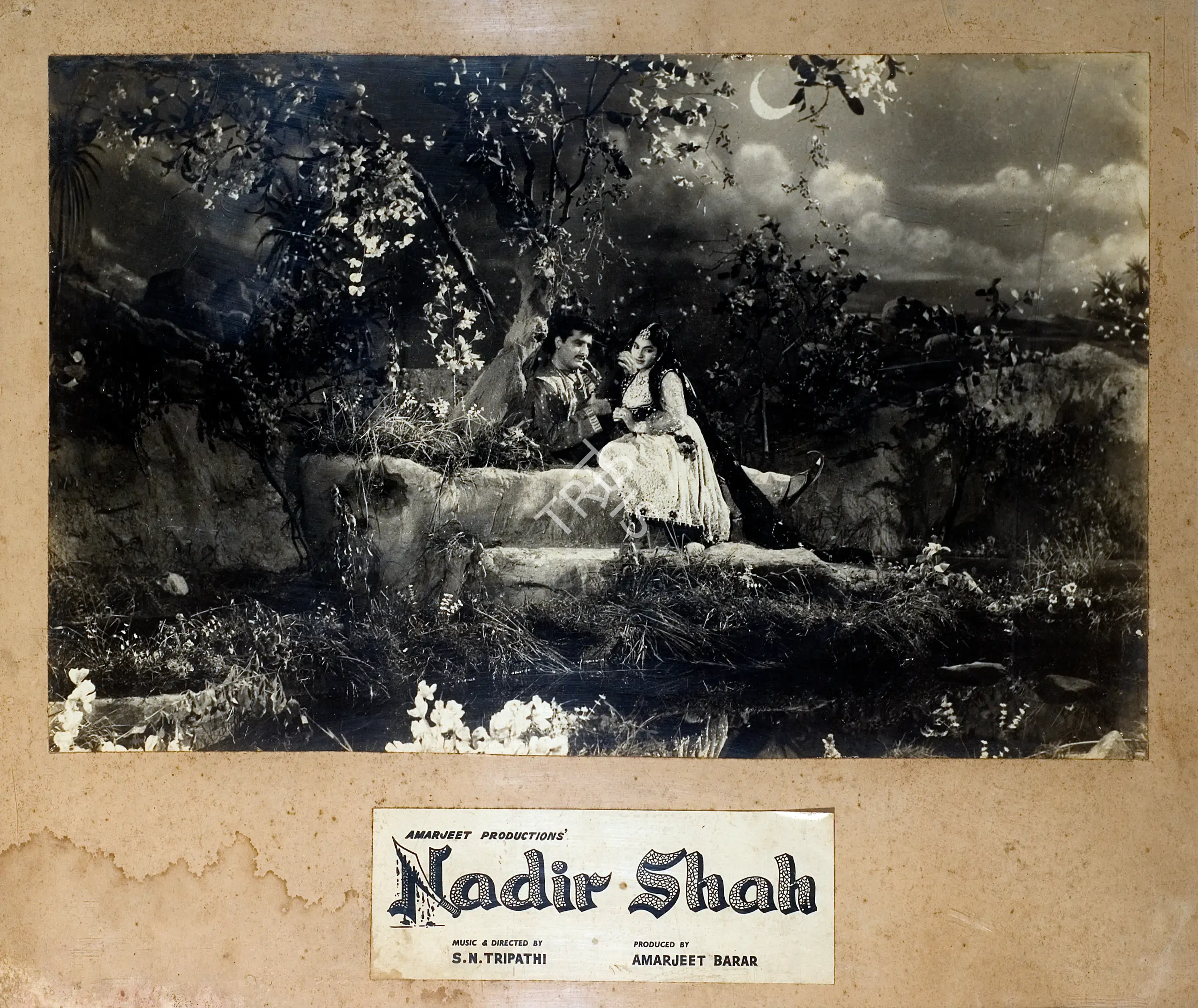 S.N. Tripathi (Director), Nadir Shah, 1968, Photographic Still Mounted on Lobby Card