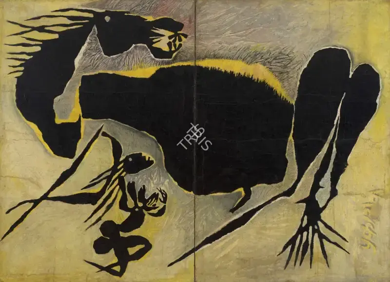 Prokash Karmakar (Artist), Conflict Series, 1971, Painting