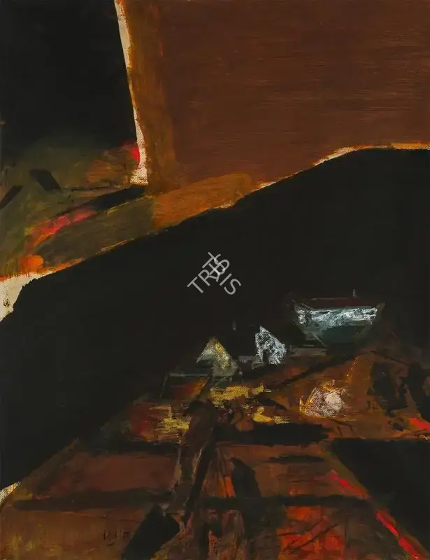 S.H. Raza (Artist), Rajasthan, 1977, Painting