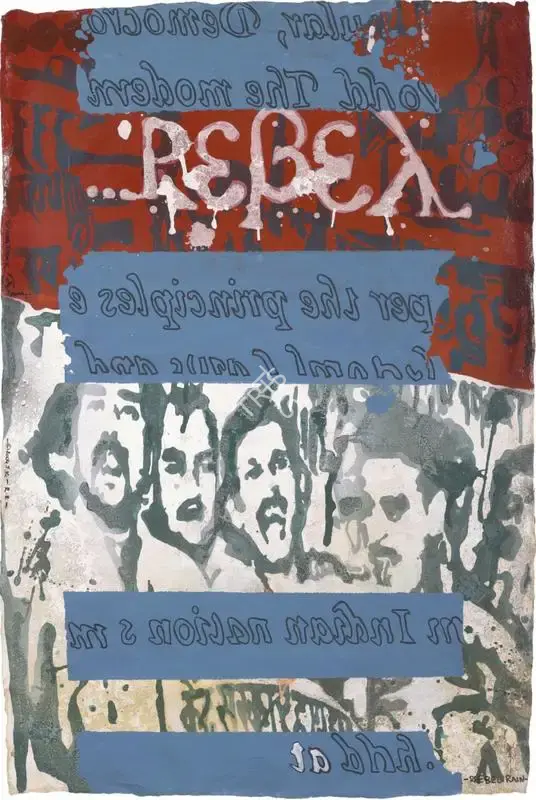 Jitish Kallat (Artist), Rebel Rain, 2004, Painting