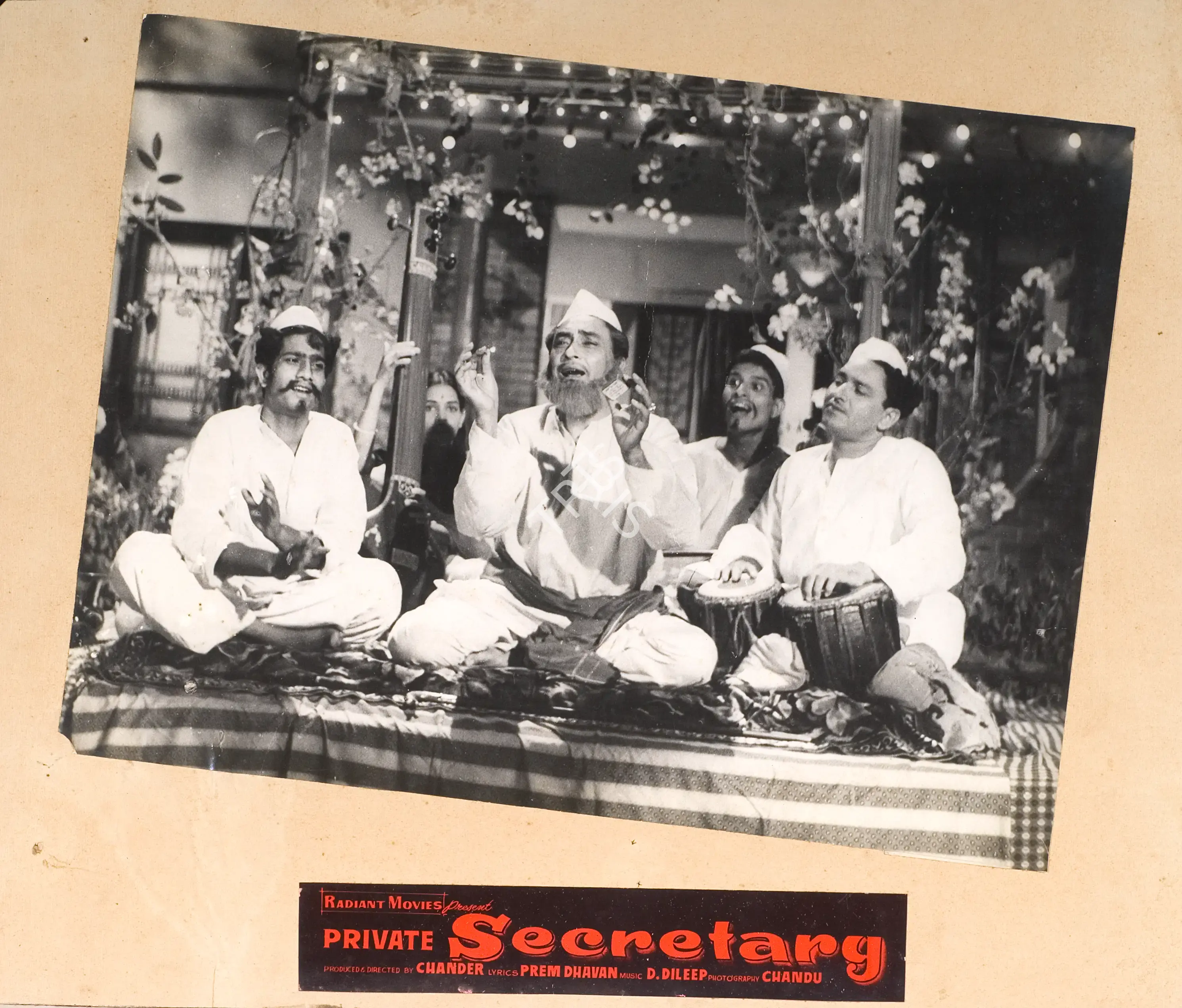 Chander (Director), Private Secretary, 1962, Photographic Still Mounted on Lobby Card