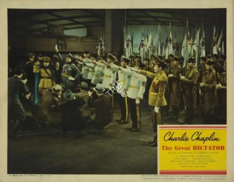 Charlie Chaplin (Producer), The Great Dictator, 1940, Lobby card
