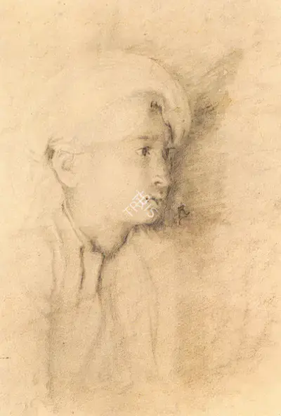 Abalal Rahiman (Artist), Boy, Drawing