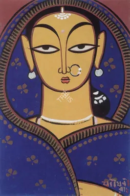 Jamini Roy (Artist), Boatmen, 1940, Painting