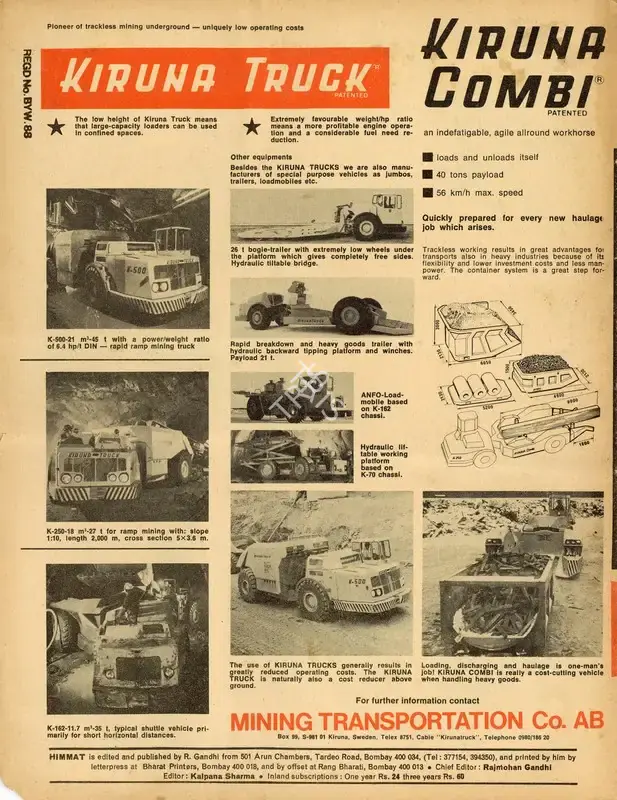 Rajmohan Gandhi (Chief Editor), Himmat, 1977, Magazine